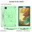 Butterfly Shape Kickstand Solid Color PC + Silicone Tablet Case Protective Shell with Shoulder Strap for Samsung Galaxy Tab A7 Lite 8.7-inch - Green - 4