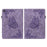 Imprinted Butterfly Flower PU Leather Card Slots Multi-Angle Stand Case with Elastic Band for Samsung Galaxy Tab A7 Lite 8.7-inch - Purple - 2