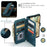 For Samsung Galaxy A12 Phone Cases with Strap CASEME C30 Zipper Multiple Card Holder PU Leather Cover - Blue - 5