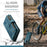 For Samsung Galaxy A12 Phone Cases with Strap CASEME C30 Zipper Multiple Card Holder PU Leather Cover - Blue - 7
