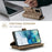For Samsung Galaxy S20 Plus Phone Cases with Strap CASEME C30 Zipper Multiple Card Holder PU Leather Cover - Brown - 2