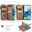For Samsung Galaxy S20 Plus Phone Cases with Strap CASEME C30 Zipper Multiple Card Holder PU Leather Cover - Brown - 3