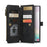 For Samsung Galaxy Note 10 Plus / Note 10 Plus 5G Phone Cases with Strap CASEME C30 Zipper Multiple Card Holder PU Leather Cover - Black - 1
