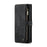 For Samsung Galaxy Note 10 Plus / Note 10 Plus 5G Phone Cases with Strap CASEME C30 Zipper Multiple Card Holder PU Leather Cover - Black - 7