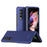 Anti-fall Ultra-thin Electroplating PC Phone Case Shell for Samsung Galaxy Z Fold3 5G - Blue - 1