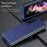 Anti-fall Ultra-thin Electroplating PC Phone Case Shell for Samsung Galaxy Z Fold3 5G - Blue - 6