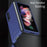Anti-fall Ultra-thin Electroplating PC Phone Case Shell for Samsung Galaxy Z Fold3 5G - Blue - 7