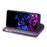 Splicing Design Leather Phone Case Wallet Stand Protective Cover for Samsung Galaxy S21 FE 5G / S21 Fan Edition - Purple - 5