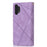 Stylish Splicing Design Leather Phone Case Wallet Stand Protective Cover for Samsung Galaxy A32 5G / M32 5G - Purple - 3