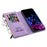 Stylish Splicing Design Leather Phone Case Wallet Stand Protective Cover for Samsung Galaxy A32 5G / M32 5G - Purple - 7