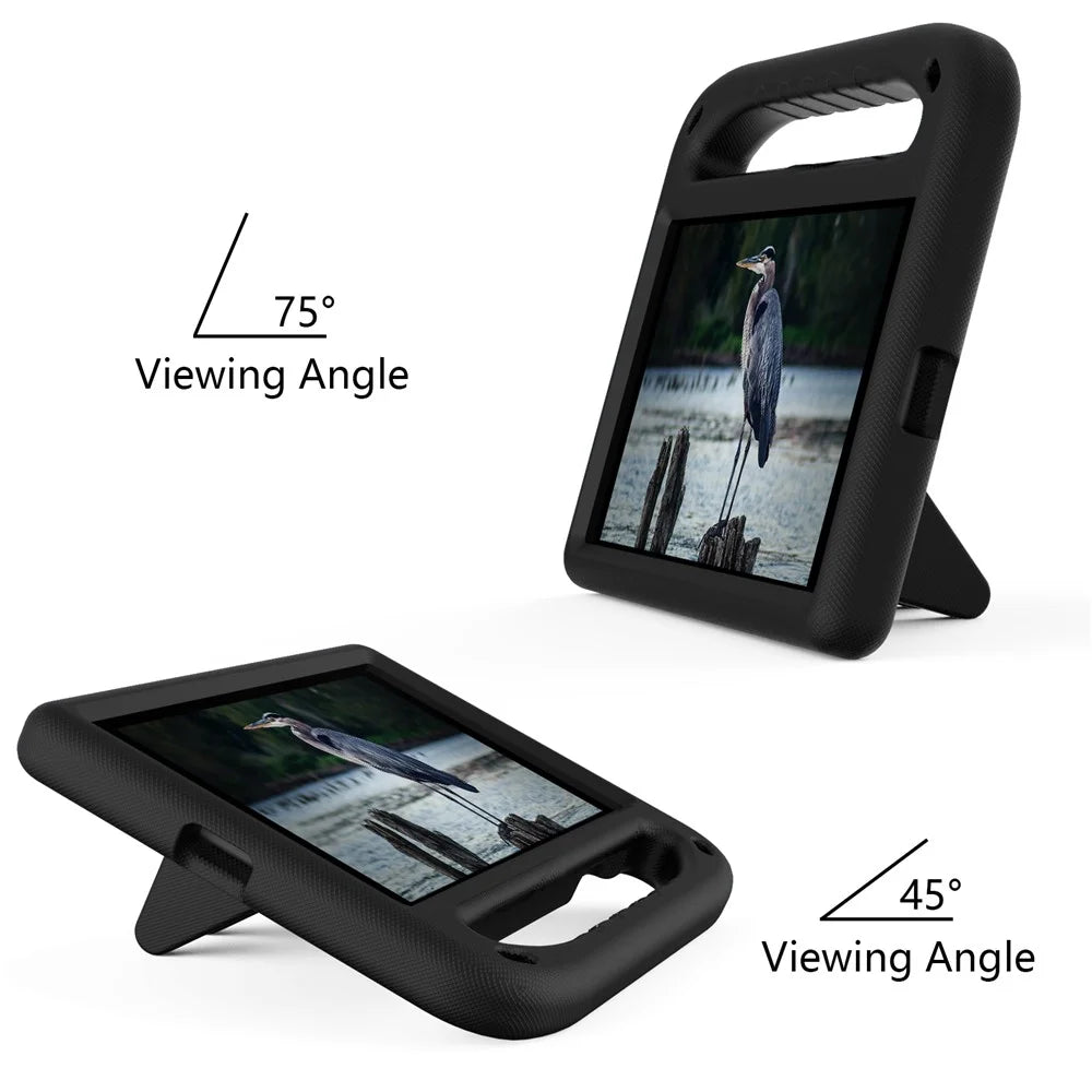 Kickstand Handle Design Drop-proof EVA Tablet Case Cover for  Samsung Galaxy Tab A 8.0 Wi-Fi (2019) SM-T290/Tab A 8.0 LTE (2019) SM-T295 - Black - 4