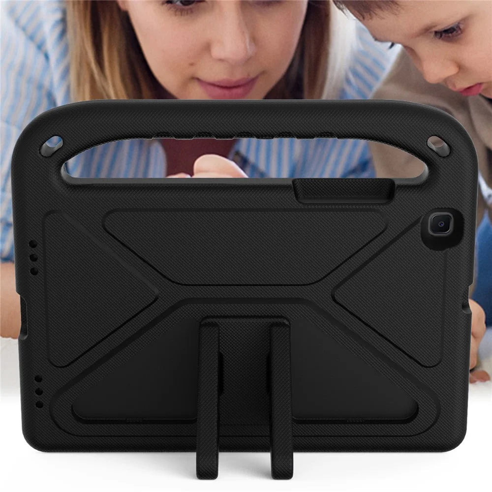Kickstand Handle Design Drop-proof EVA Tablet Case Cover for  Samsung Galaxy Tab A 8.0 Wi-Fi (2019) SM-T290/Tab A 8.0 LTE (2019) SM-T295 - Black - 6