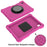 Spider Web Kickstand EVA Tablet Case with Shoulder Strap for Samsung Galaxy Tab S6 Lite (2020) P615 P610 / (2022) / (2024) - Rose - 4