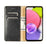 Wallet Stand Design Magnetic Auto-absorbed Leather Phone Cover Shell for Samsung Galaxy A22 5G (EU Version) - Black - 4