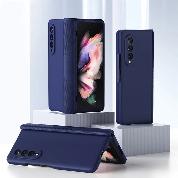 Anti-Drop Shock-Absorbed Phone Protective Cover Case for Samsung Galaxy Z Fold3 5G - Blue - 2