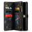 CASEME 008 Series Scratch Resistant Shock-Absorbed Detachable 2-in-1 Multi-Function TPU + PU Leather Phone Wallet Stand Shell for Samsung Galaxy A32 5G / M32 5G - Black - 4