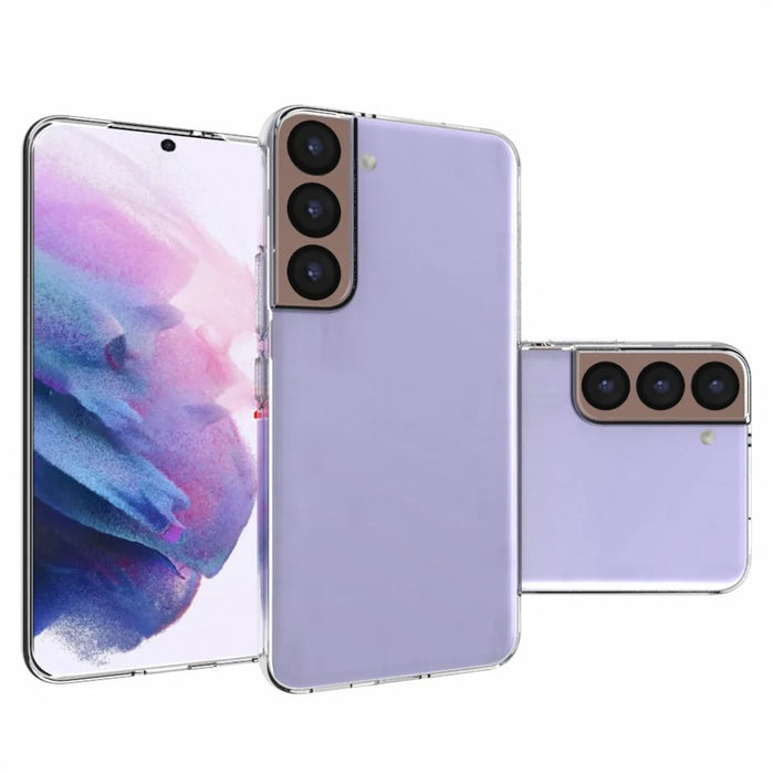 10Pcs/Set Durable Non-slip Inner Transparent Flexible TPU Case Phone Cover Shell for Samsung Galaxy S22 5G - 3