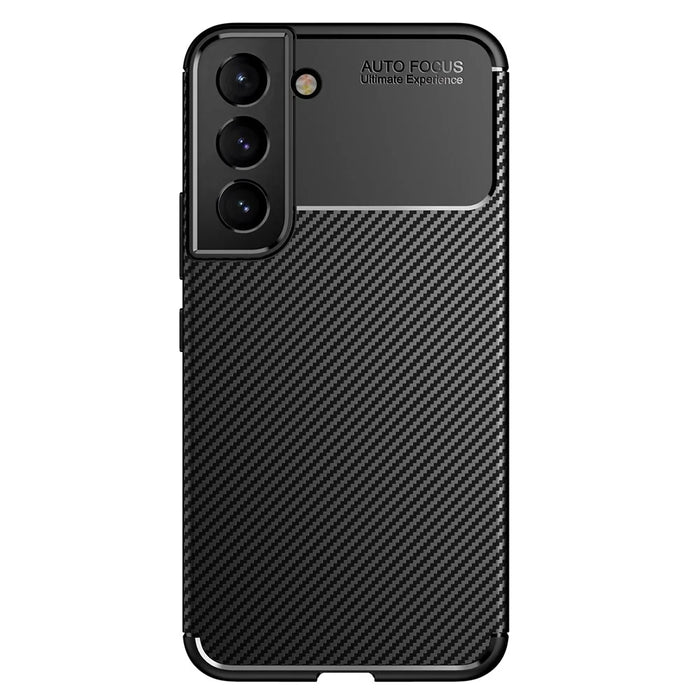 Carbon Fiber Texture Design Flexible TPU Protective Case for Samsung  Galaxy S22+ 5G - Black - 2