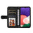 For Samsung Galaxy A22 5G (US) Leather Wallet Cases Skin Touch Phone Cover Stand with Strap - Black - 7