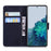 Tiger Pattern Imprinted PU Leather Wallet Stand Protective Phone Case Shell for Samsung Galaxy S22 Plus - Black - 4