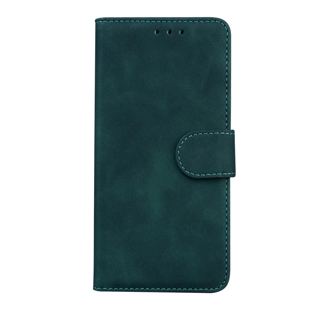 Solid Color Full-Protective Leather Phone Protective Shell for Samsung Galaxy A13 5G / A04s 4G (164.7mm) - Green - 2