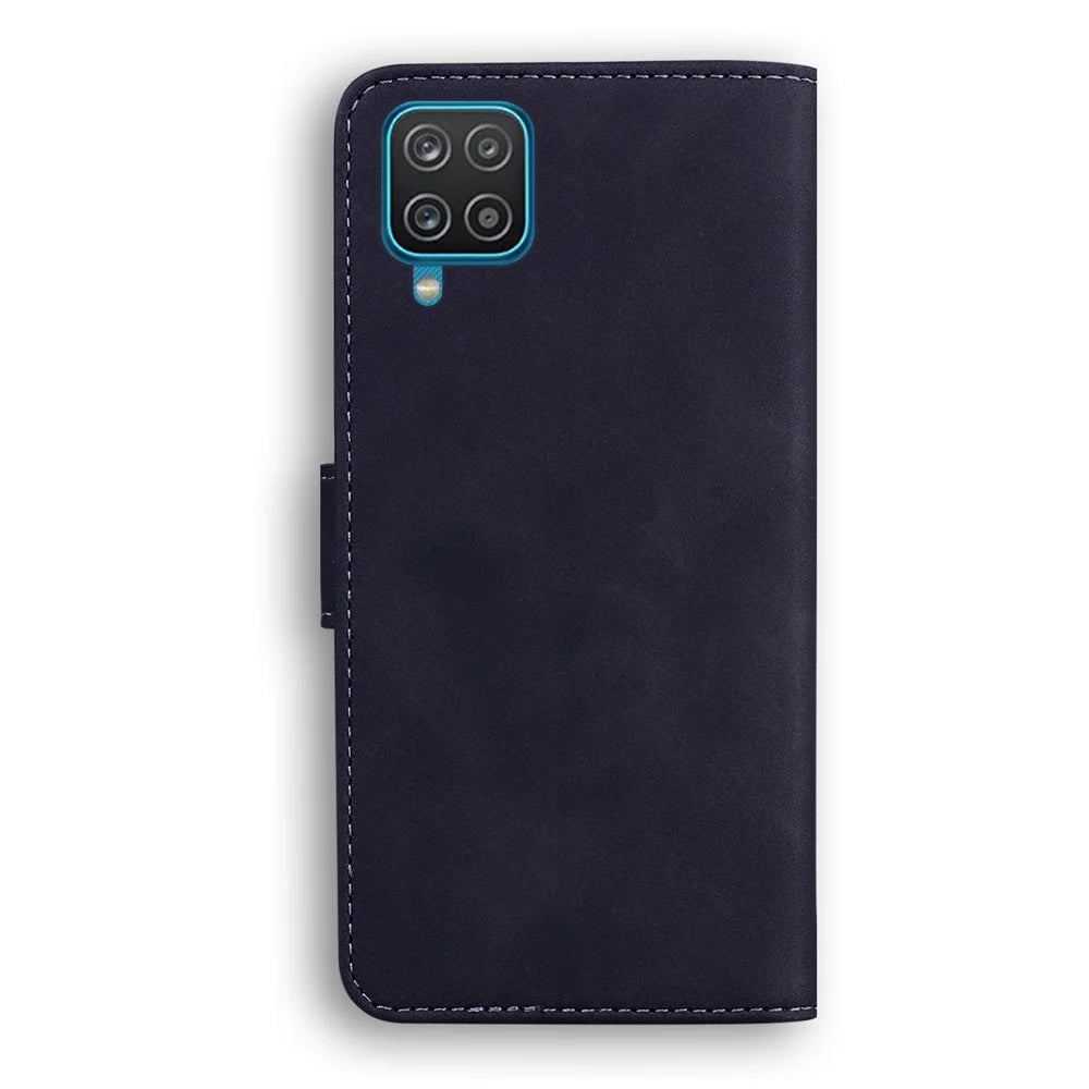 TPU + PU Leather Scratch Resistant Protective Phone Case Cover with Stand and Wallet for Samsung Galaxy M32 (Global Version) - Black - 3