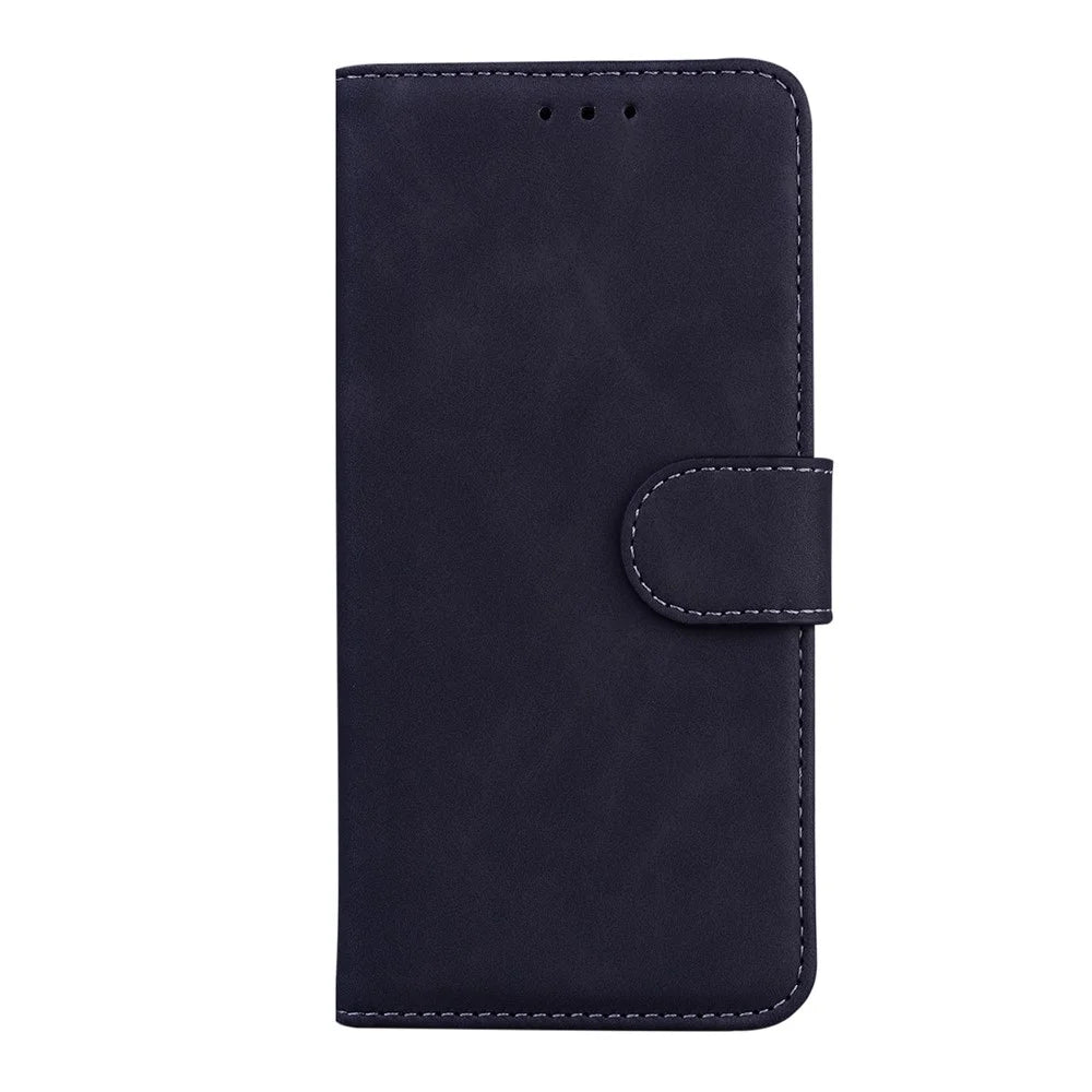 Shockproof Quality Leather Protective Phone Case Shell Stand Wallet Cover for Samsung Galaxy A03s (164.2mm) - Black - 2