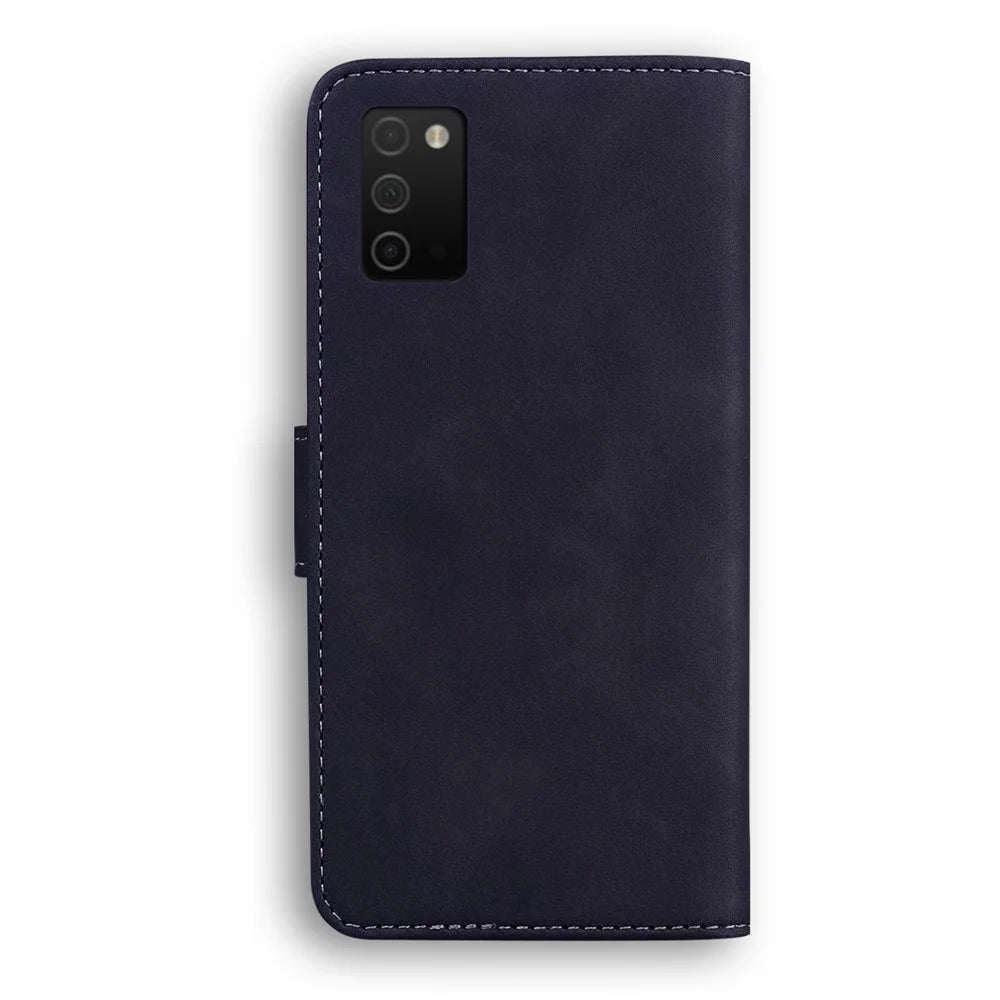Shockproof Quality Leather Protective Phone Case Shell Stand Wallet Cover for Samsung Galaxy A03s (164.2mm) - Black - 3