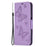 Imprint Butterfly Pattern Stand Wallet Leather Phone Shell Case with Wrist Strap for Samsung Galaxy A22 4G (EU Version) - Purple - 2