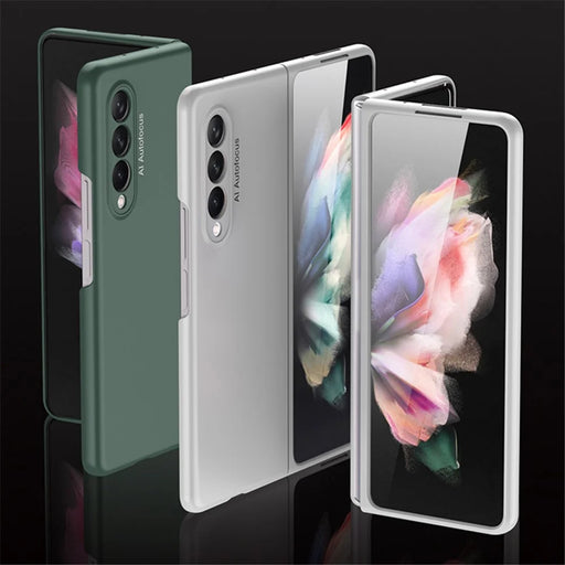 GKK Stylish Ultra Slim Full Protection Precise Cutout Hard PC Protective Phone Cover for Samsung Galaxy Z Fold3 5G - Silver - 2