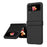 Flip Hard PC Case Anti-Drop Shock-Absorbed Phone Cover for Samsung Galaxy Z Flip3 5G - Black - 1