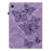 Imprinting Butterflies Pattern PU Leather Tablet Stand Case Shell with Card Holder for Samsung Galaxy Tab A7 Lite 8.7-inch - Purple - 2