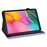 Imprinting Butterflies Pattern PU Leather Tablet Stand Case Shell with Card Holder for Samsung Galaxy Tab A7 Lite 8.7-inch - Purple - 4