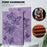 Imprinting Butterflies Pattern PU Leather Tablet Stand Case Shell with Card Holder for Samsung Galaxy Tab A7 Lite 8.7-inch - Purple - 5