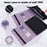 Imprinting Butterflies Pattern PU Leather Tablet Stand Case Shell with Card Holder for Samsung Galaxy Tab A7 Lite 8.7-inch - Purple - 6