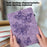 Imprinting Butterflies Pattern PU Leather Tablet Stand Case Shell with Card Holder for Samsung Galaxy Tab A7 Lite 8.7-inch - Purple - 7