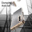 Vacuum Plating Frame Carbon Fiber Texture PU Leather Coated PC Case with Screen Film for Samsung Galaxy Z Fold3 5G - Grey - 5