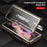 Vacuum Plating Frame Carbon Fiber Texture PU Leather Coated PC Case with Screen Film for Samsung Galaxy Z Fold3 5G - Grey - 7