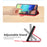 Imprinted Y-shaped Line Stand Wallet PU Leather Cover Inner TPU Phone Case with Wrist Strap for Samsung Galaxy S10 Plus - Red - 3