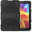 Heavy Duty Silicone PC Hybrid Case Clip Kickstand Combo Shell for Samsung Galaxy Tab A 10.1 (2016) T580 T585 - Black - 2