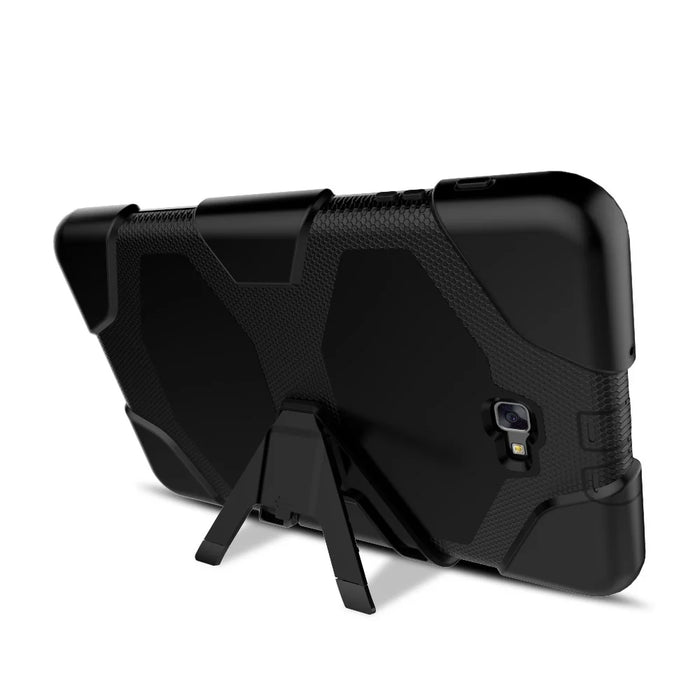 Heavy Duty Silicone PC Hybrid Case Clip Kickstand Combo Shell for Samsung Galaxy Tab A 10.1 (2016) T580 T585 - Black - 4