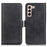 Shockproof Well-Protected Stylish Side Magnetic Clasp PU Leather Wallet Stand Case Phone Shell for Samsung Galaxy S22 5G - Black - 1