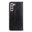 Litchi Texture Wallet Split Leather Phone Case Stand Auto-absorbed Magnetic Closing Flip Shell for Samsung Galaxy S22 5G - Black - 3