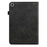 For Samsung Galaxy Tab A8 10.5 (2021) PU Leather Case Multi-Angle Viewing Folio Stand Cover with Card Slots and Elastic Band - Black - 3