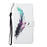 Pattern Printing Cross Texture Wallet Stand Leather Phone Case Protector for Samsung Galaxy S22+ 5G - Colorful Feather - 2
