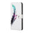 Pattern Printing Cross Texture Wallet Stand Leather Phone Case Protector for Samsung Galaxy S22+ 5G - Colorful Feather - 3