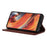 Auto Closing Magnet Litchi Texture Split Leather Wallet Stand Phone Shell Case for Samsung Galaxy S22 Ultra 5G - Brown - 5