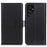 Scratch-resistant Wallet Stand Design Horizontal Flip Leather Cover Phone Case for Samsung Galaxy S22 Ultra 5G - Black - 1