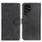 Folio Flip Well-Protected Leather Phone Shell Stand Wallet Cover for Samsung Galaxy S22 Ultra 5G - Black - 1