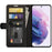 Wallet Design Crazy Horse Texture Leather Phone Cover Shell with Horizontal Viewing Stand for Samsung Galaxy S22+ 5G - Black - 4